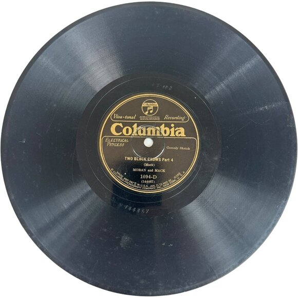 Moran and Mack - Two Black Crows Part 3 & 4 - 1094-D Columbia 78rpm 10" Shellac - Picture 3 of 4